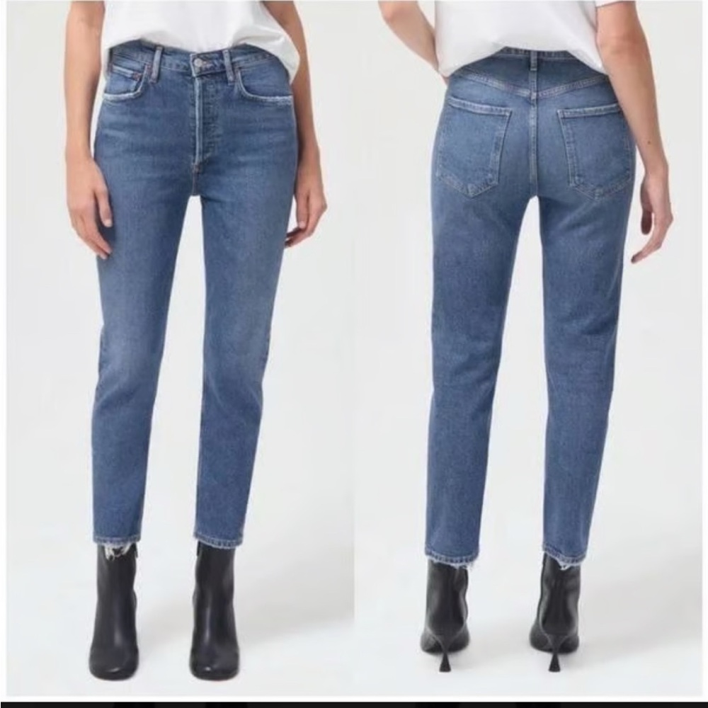 Agolde Riley Crop Jeans Silence Size 23